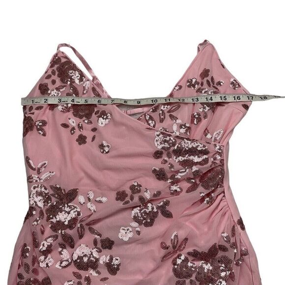 Lulu's Pink Floral Mini Dress - Picture 5 of 7